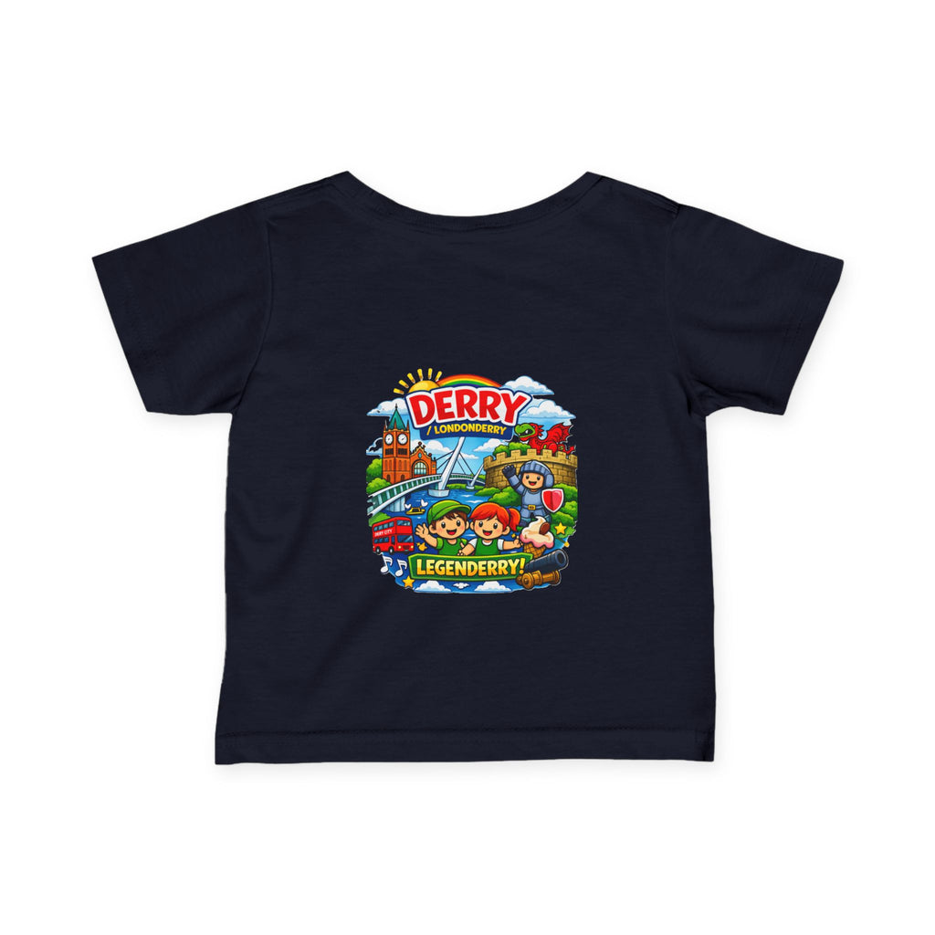 Infant Tee — "Derry Legendary" Colorful Kids City Graphic