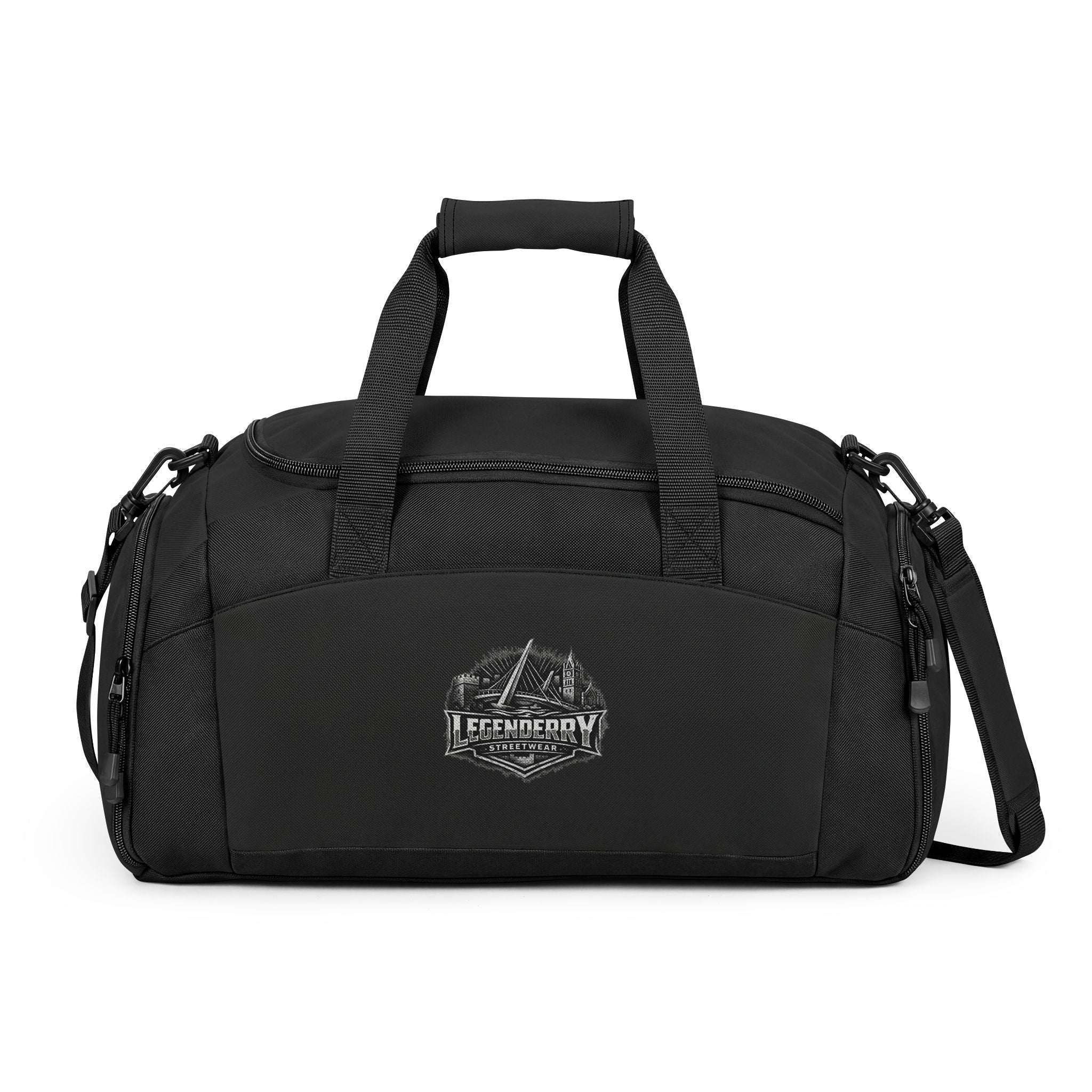 Black Gym Bag — Durable Travel & Workout Duffel