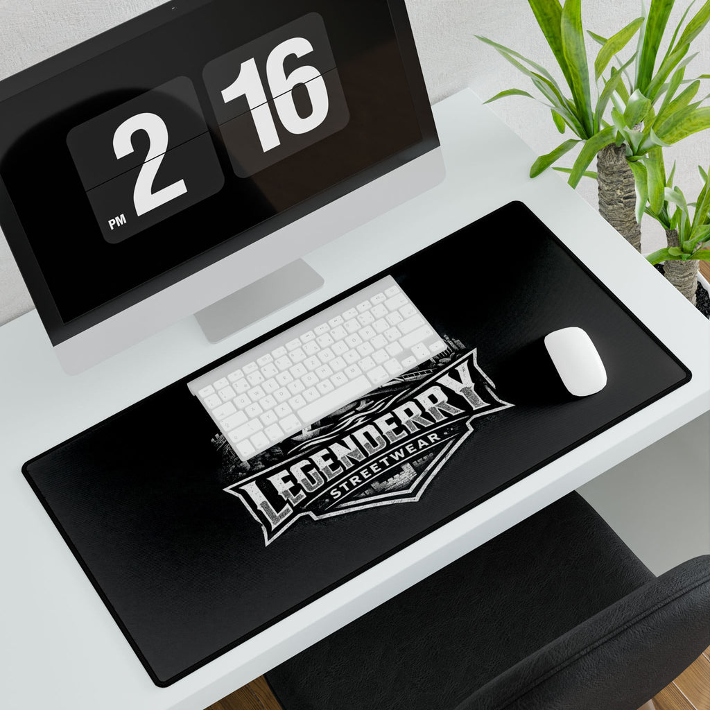 Legenderry Streetwear Desk Mat — Large Gaming/Office Mouse Pad with City Crest Design
