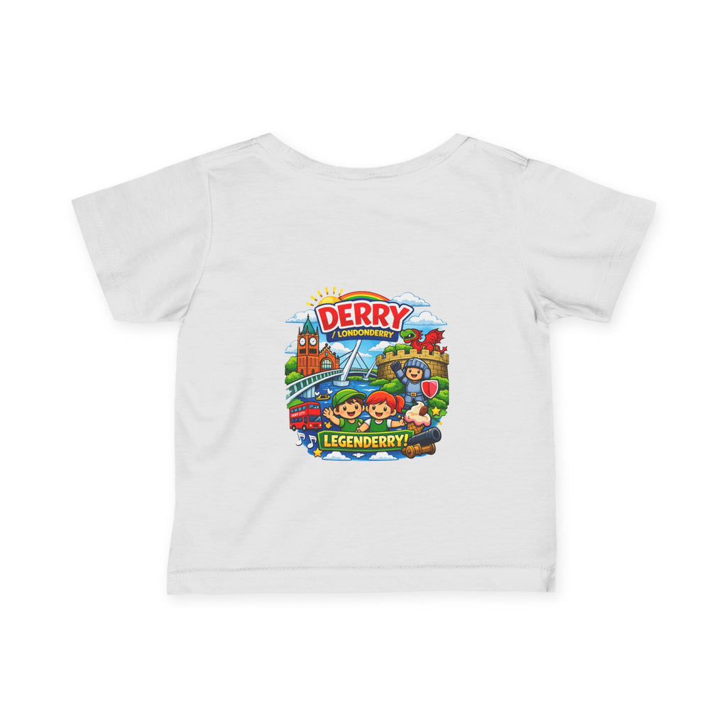 Infant Tee — "Derry Legendary" Colorful Kids City Graphic