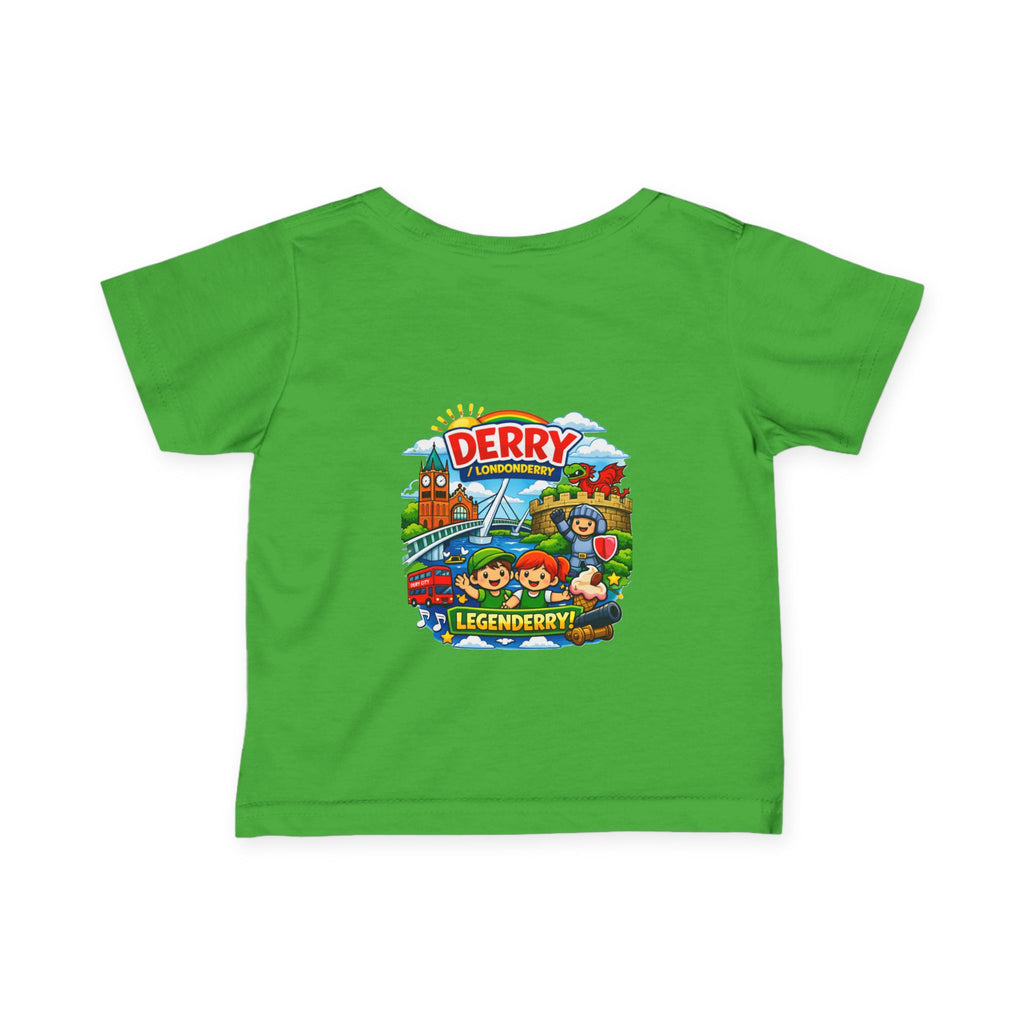 Infant Tee — "Derry Legendary" Colorful Kids City Graphic